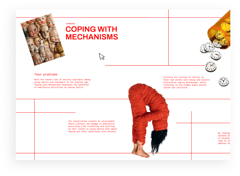 Moving grid lines layout