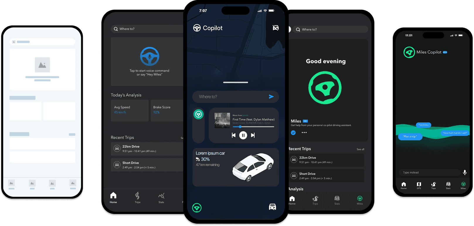 Copilot hero screens